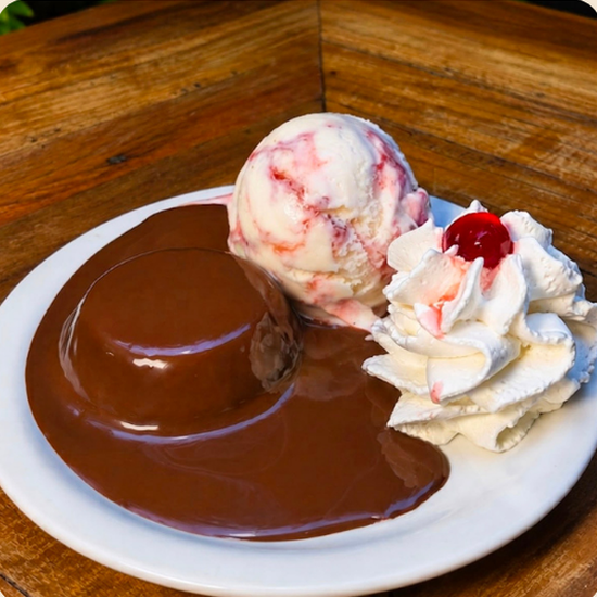 Petit gateau da Gelateria Lunata