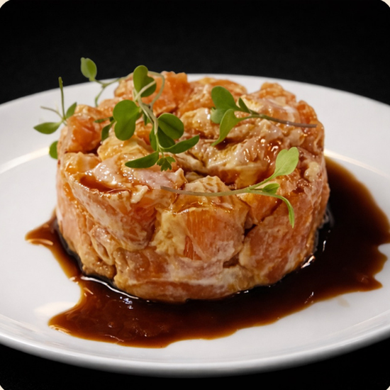 Tartar de salmão do Sushiya
