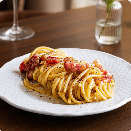 Massa carbonara do Cupim